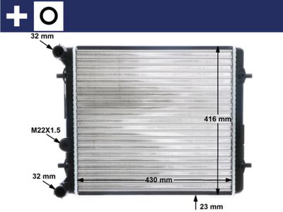 Radiators, Motora dzesēšanas sistēma MAHLE CR 367 000S