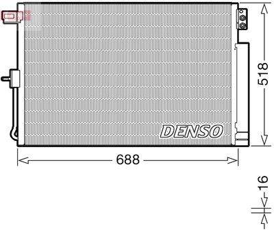 Конденсатор, кондиционер DENSO DCN06019