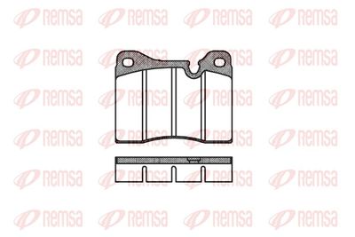Bremžu uzliku kompl., Disku bremzes REMSA 0011.20