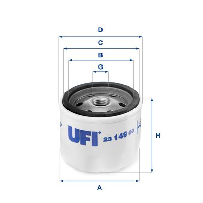 Eļļas filtrs UFI 23.149.00
