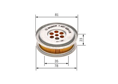 Гидрофильтр, рулевое управление BOSCH 1457429416