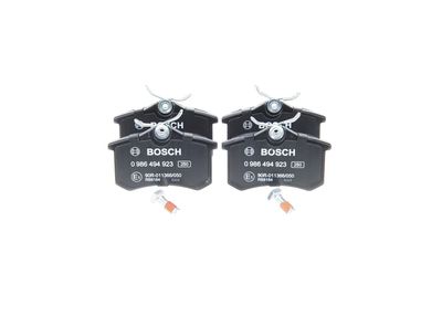 Комплект тормозных колодок, дисковый тормоз BOSCH 0 986 494 923