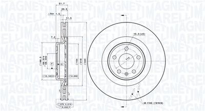 Тормозной диск MAGNETI MARELLI 360406081601