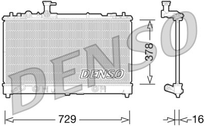 Radiators, Motora dzesēšanas sistēma DENSO DRM44026