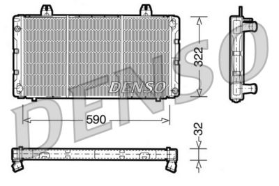 Radiators, Motora dzesēšanas sistēma DENSO DRM25002