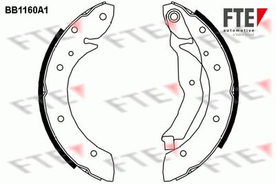 Bremžu loku komplekts FTE 9100032
