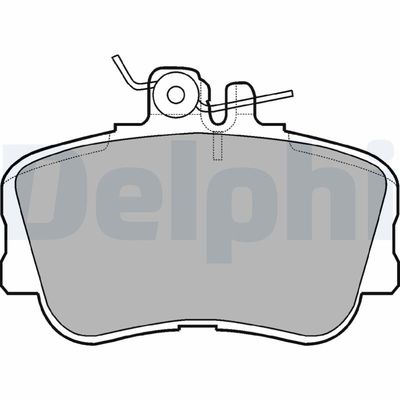 Bremžu uzliku kompl., Disku bremzes DELPHI LP881