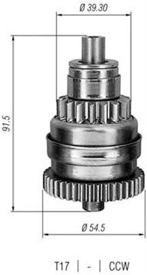 Ведущая шестерня, стартер MAGNETI MARELLI 940113020230