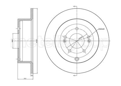 Bremžu diski METELLI 23-1143C