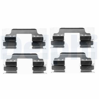 Комплектующие, колодки дискового тормоза DELPHI LX0405