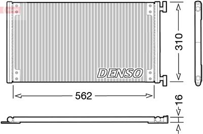 Конденсатор, кондиционер DENSO DCN09040