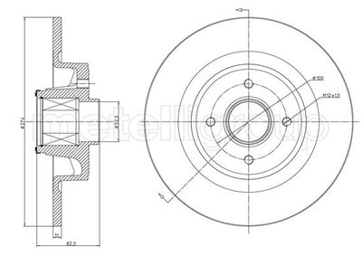 Тормозной диск METELLI 23-1457