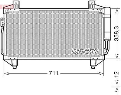 Конденсатор, кондиционер DENSO DCN45011