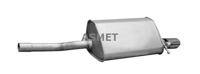 Глушитель выхлопных газов конечный ASMET 01.026