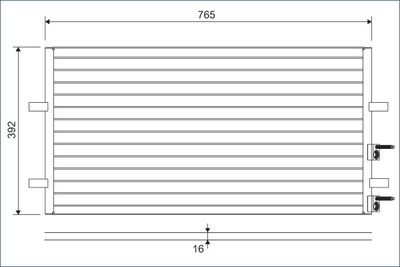 Конденсатор, кондиционер VALEO 814087
