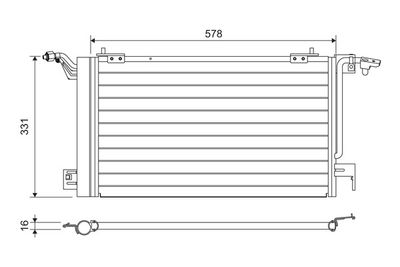 Конденсатор, кондиционер VALEO 817230