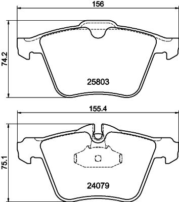 Bremžu uzliku kompl., Disku bremzes HELLA PAGID 8DB 355 020-921
