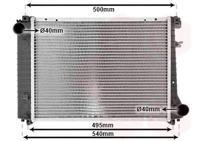 Radiators, Motora dzesēšanas sistēma VAN WEZEL 06002086