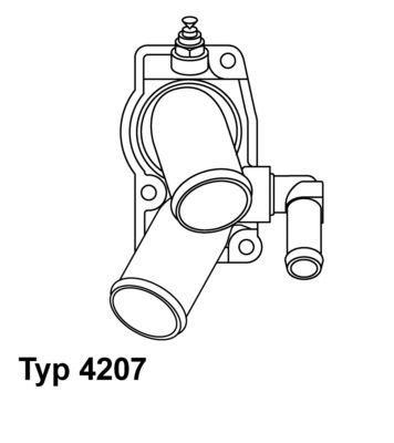 Termostats, Dzesēšanas šķidrums BorgWarner (Wahler) 4207.92D