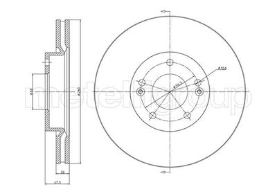 Тормозной диск METELLI 23-0927C