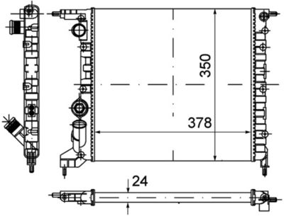 Radiators, Motora dzesēšanas sistēma MAHLE CR 615 000P