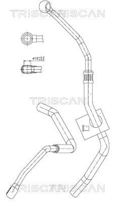 Гидравлический шланг, рулевое управление TRISCAN 8516 11032