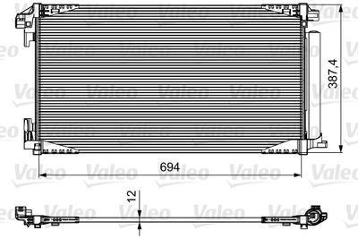 Kondensators, Gaisa kond. sistēma VALEO 814028