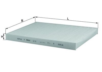 Фильтр, воздух во внутренном пространстве KNECHT LA 31