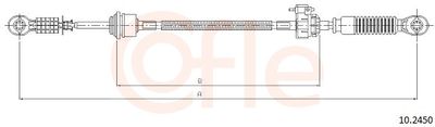 Трос, механическая коробка передач COFLE 92.10.2450