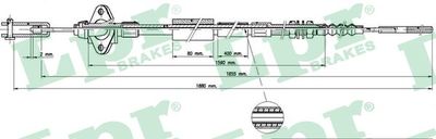 Трос, управление сцеплением LPR C0231C