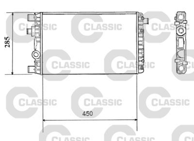 Radiators, Motora dzesēšanas sistēma VALEO 232789
