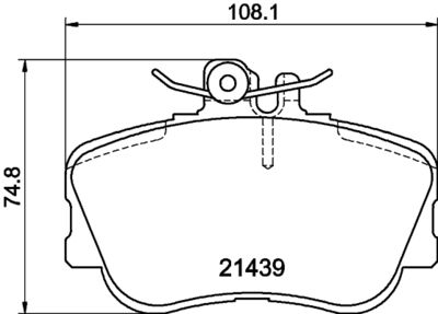 Bremžu uzliku kompl., Disku bremzes HELLA PAGID 8DB 355 018-041