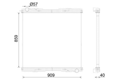 Radiators, Motora dzesēšanas sistēma MAHLE CR 2151 000S