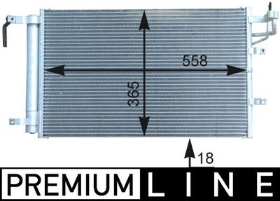 Конденсатор, кондиционер MAHLE AC 431 000P