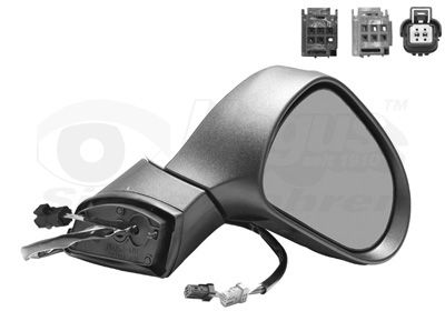 Ārējais atpakaļskata spogulis VAN WEZEL 4029808