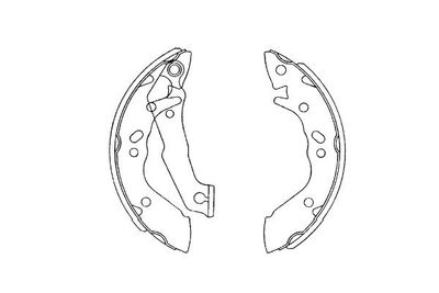 Bremžu loku komplekts KAVO PARTS KBS-3411