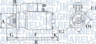 Стартер MAGNETI MARELLI 063720923010