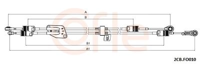 Трос, механическая коробка передач COFLE 2CB.FO010