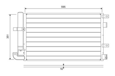 Конденсатор, кондиционер VALEO 822694