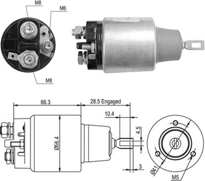 Ievilcējrelejs, Starteris MAGNETI MARELLI 940113050447