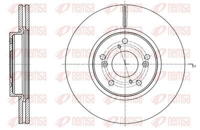 Тормозной диск REMSA 61754.10