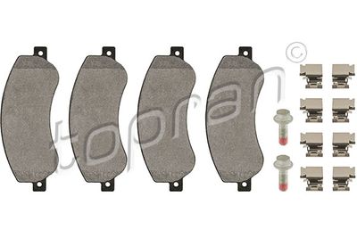 Bremžu uzliku kompl., Disku bremzes TOPRAN 113 812