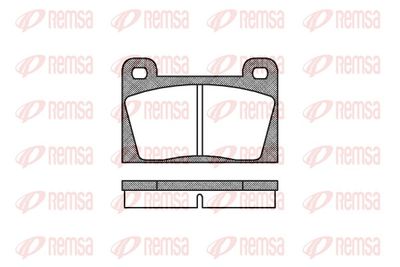 Bremžu uzliku kompl., Disku bremzes REMSA 0018.10