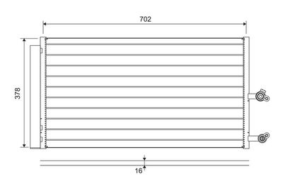 Конденсатор, кондиционер VALEO 822645