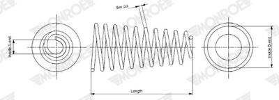 Пружина ходовой части MONROE SP4084