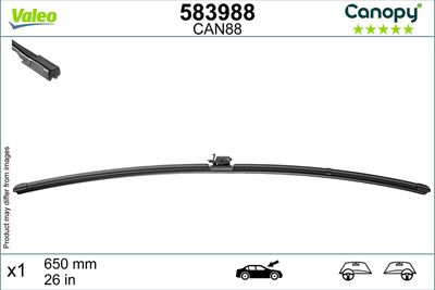Stikla tīrītāja slotiņa VALEO 583988
