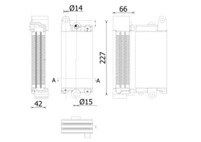 Eļļas radiators, Motoreļļa MAHLE CLC 315 000S