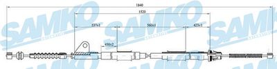 Тросик, cтояночный тормоз SAMKO C0852B