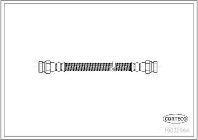 Bremžu šļūtene CORTECO 19032594