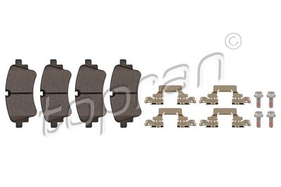 Bremžu uzliku kompl., Disku bremzes TOPRAN 120 616